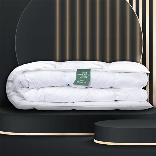 ComfyDown RoyalRest Comforter - Made in USA, 750+ Fill Power Luxury White Down, gallery