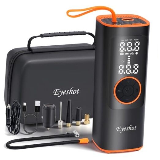 Tire Inflator Portable Air Compressor, Fast Inflation & High Battery Capacity, gallery