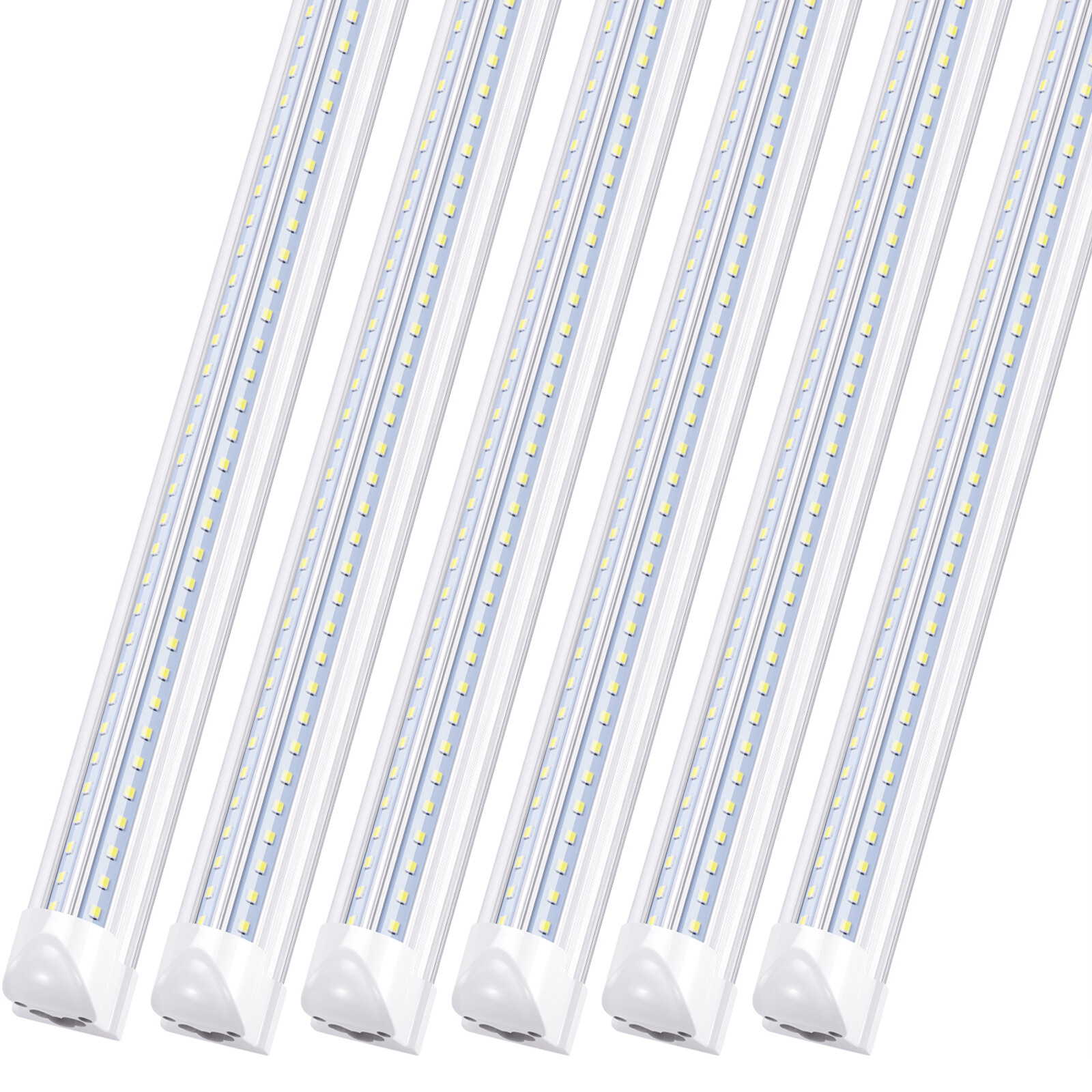 8FT LED Shop Light Fixture 8Foot T8 Linkable LED Tube light warehouse Lamp 6Pack gallery