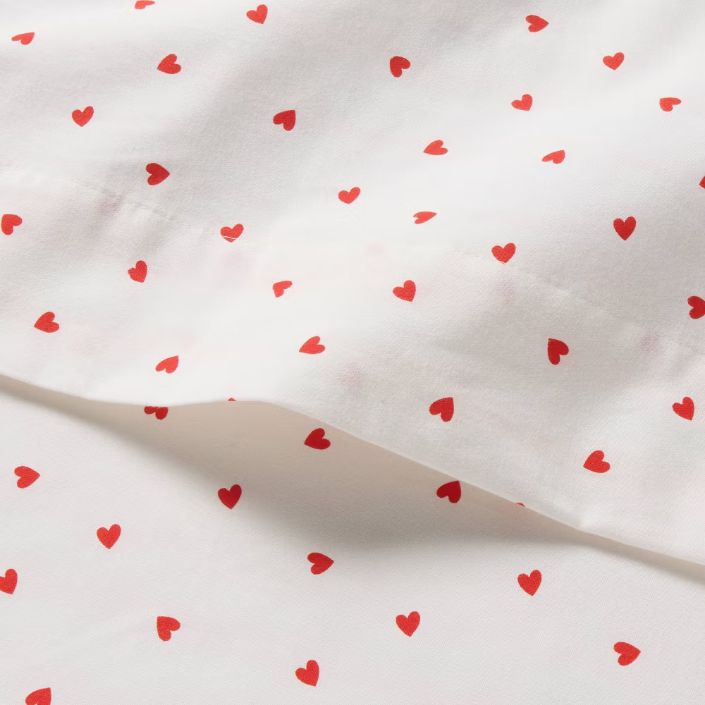 Full Heart Kids' Cotton Sheet Set - Pillowfort gallery