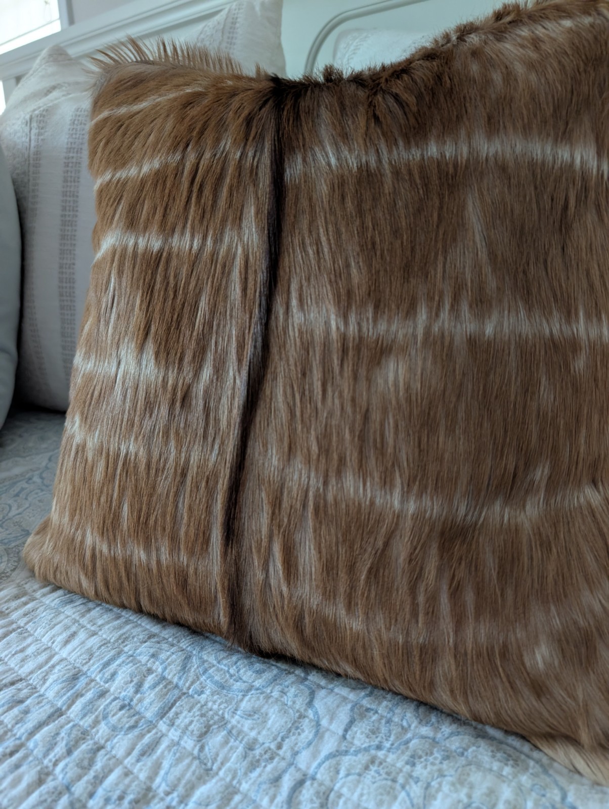 Authentic Animal Hide Skin Pillow Kudu Africa Safari gallery