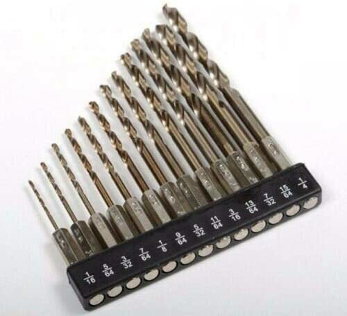 VCT High Quality 13pc Hex Shank Quick change Cobalt Drill Bit Set Multi Bits gallery