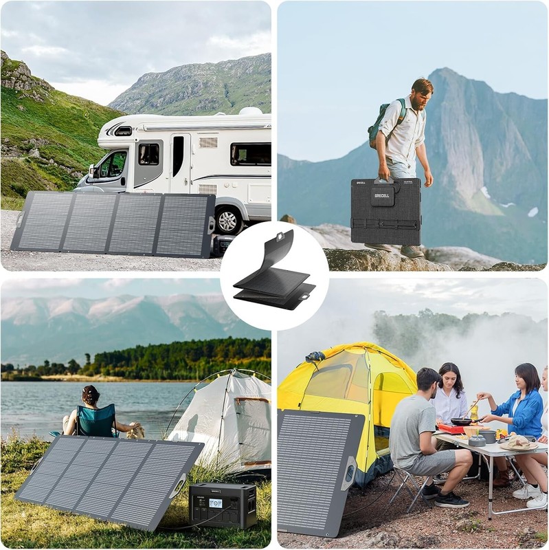 350W Foldable Portable Solar Panel Kit Charger for Power Station Solar Generator gallery