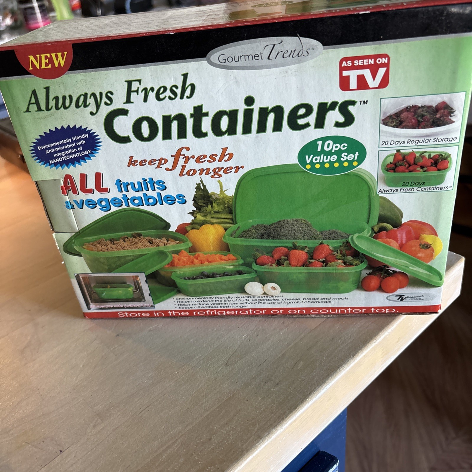 The Original ALWAYS FRESH 10Pc Containers Set Vegetables Fruit AS SEEN ON TV gallery