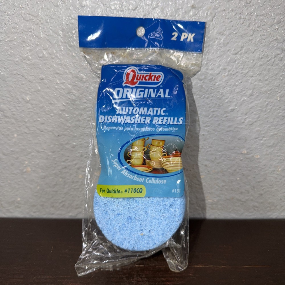 NOS Quickie Soap Dispensing Dishwasher Refills #131 For Quickie #110 2 Pack
