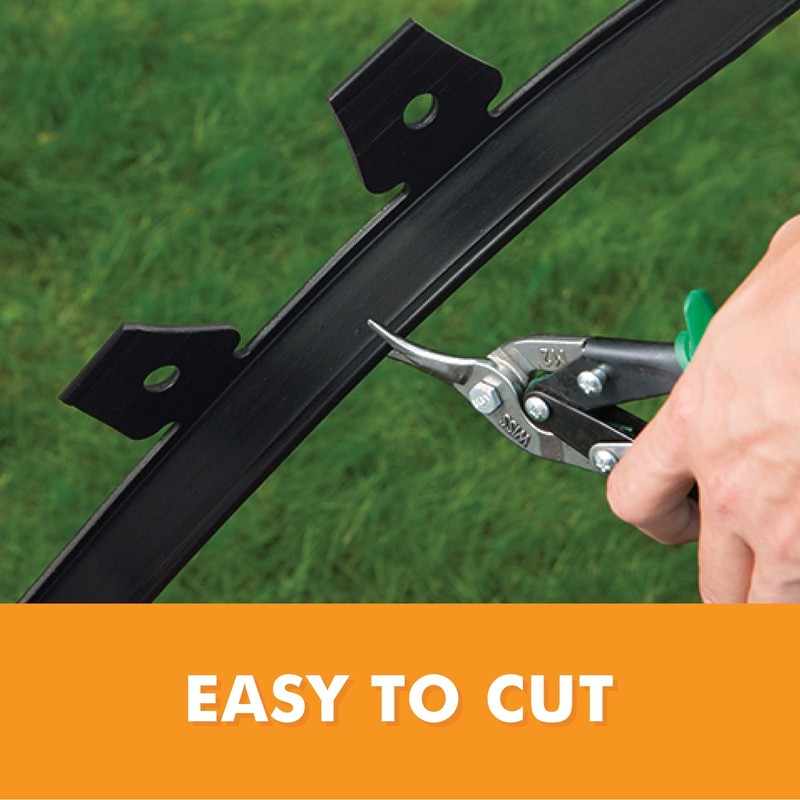 EasyFlex Tall Wall No-Dig Landscape Edging, 90' kit 90 Foot, Black gallery