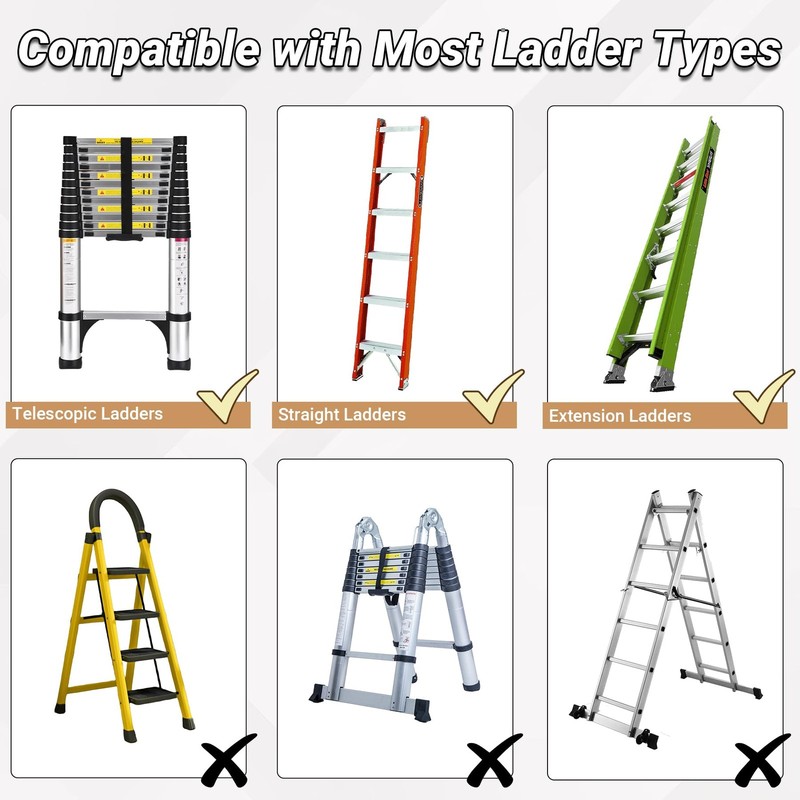 Ladder Stabilizer Extender Pro 13.4 -19 Adjustable Height Black Toriexon High gallery