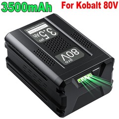 3.5Ah Battery Lithium Replacement for Kobalt 80V Battery Max KB2580-06 KB3080-06
