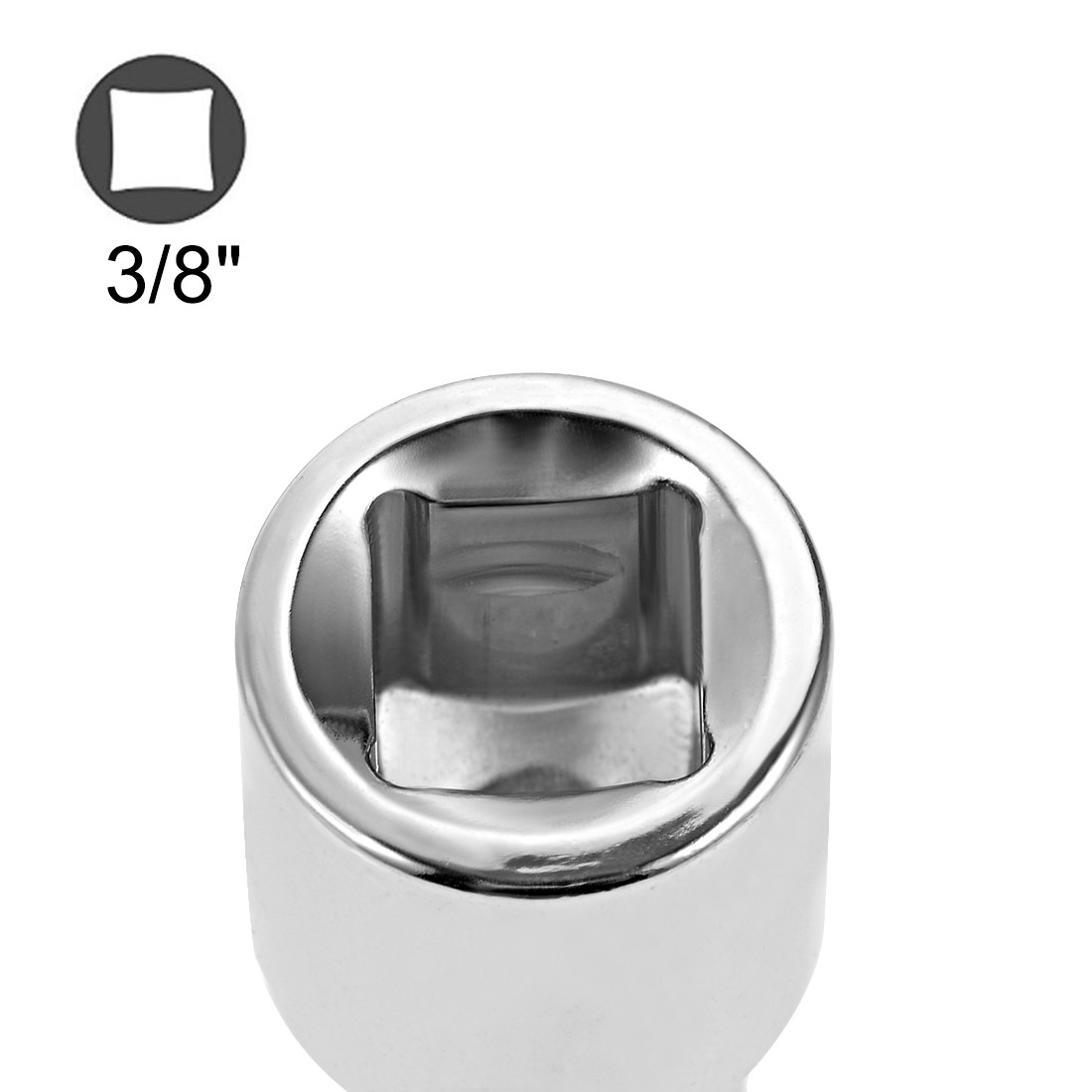 3/8" Drive (F) x 1/2" (M) Socket Adapter Cr-V (Silver) Female to Male 2Pcs gallery