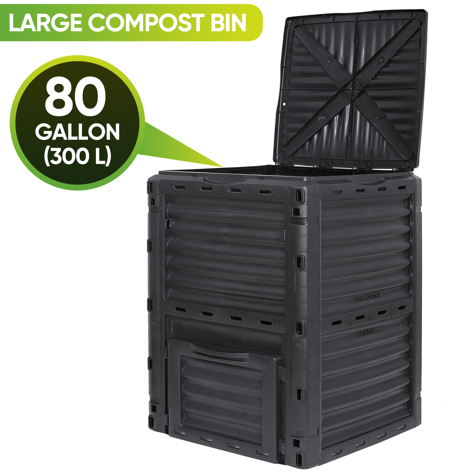 80 Gallon Large Compost Bin from BPA Free Material for Fast Creation of Fertile gallery