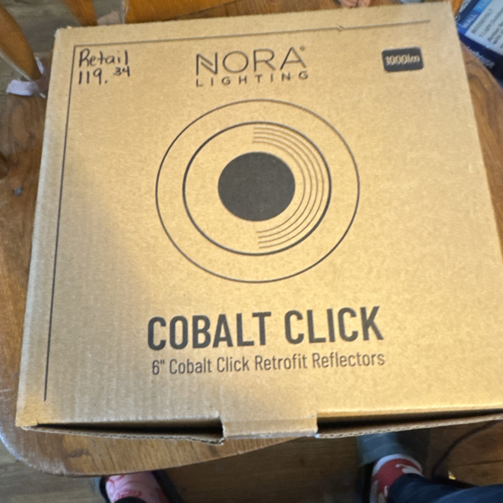 Nora Lighting Cobalt Click 6" 1000lm White LED Recessed Ceiling Light Retrofit gallery