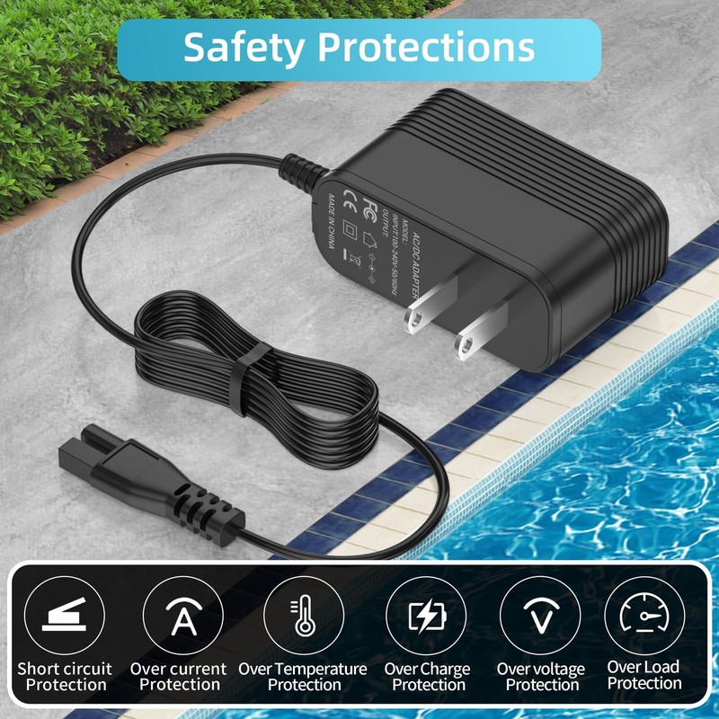 Robotic Pool Vacuum Charger, Compatible Power Cord for Cordless Cleaners gallery