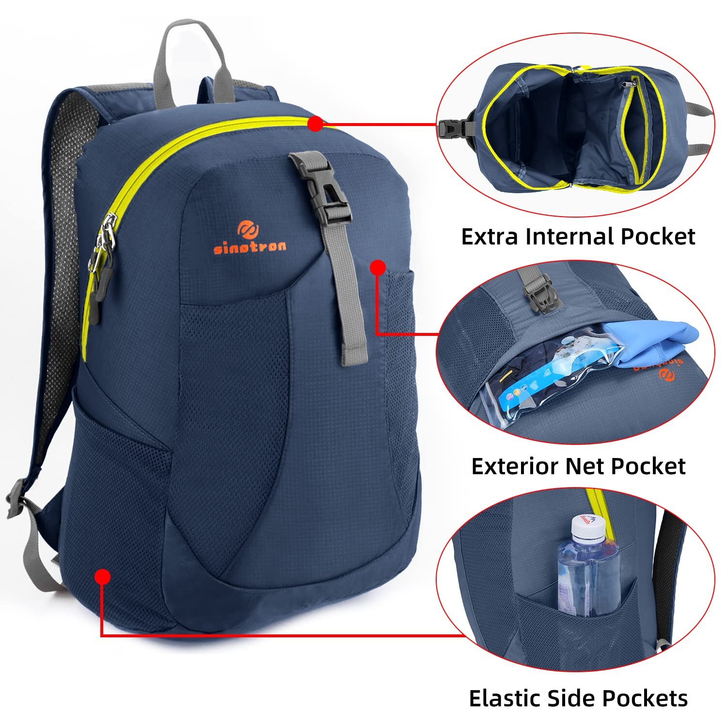 Lightweight Packable Backpack Small Foldable Hiking Backpack Day Pack for Tra... 3