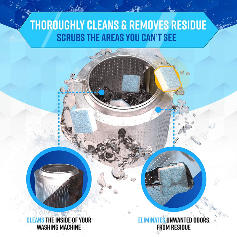 Washing Machine Cleaner Descaler 24 Pack - Deep Cleaning Tablets For HE Front Lo gallery