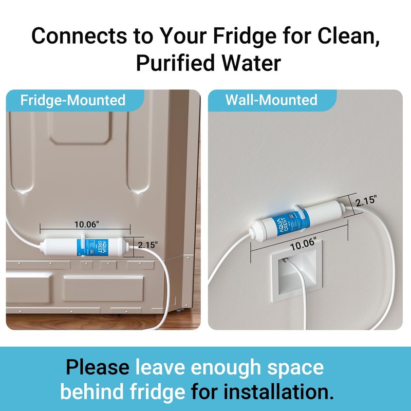 NL 5 Years Inline Water Filter for Ice Maker with 1/4-Inch Direct Connect Fittin gallery