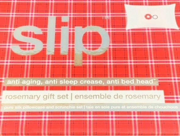NIB Slip Pure Silk Pillowcase & Scrunchie 3pc Set Rosemary Anti Aging Standard gallery