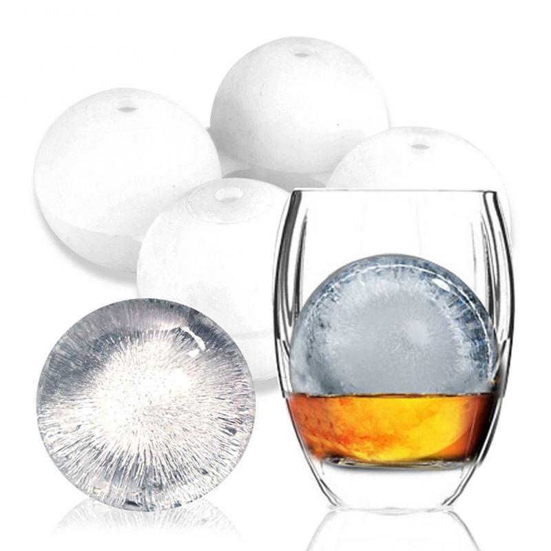 4 Pack 2" Large Round Ice Cube Tray Ball Maker Molds Jumbo ICE BALLS for Drinks gallery