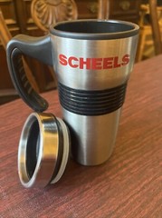 Scheels Mug Coffee Cup Travel, Sporting Goods Handle Stainless Steel, Logo Nice!