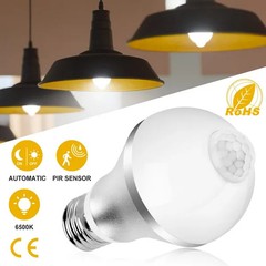 E27 Motion Sensor Light Bulb 9W/5W 1000LM 6500K Dusk To Dawn Automatic On/Off LE