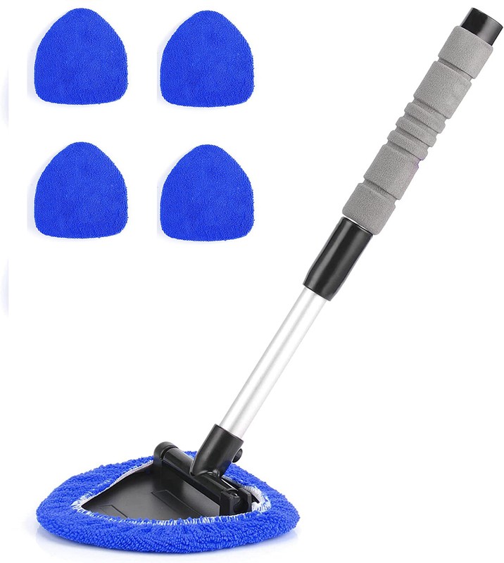 Windshield Cleaning Tool Kit Car Window Glass Wiper Cleaner Brush Pad Extendable gallery