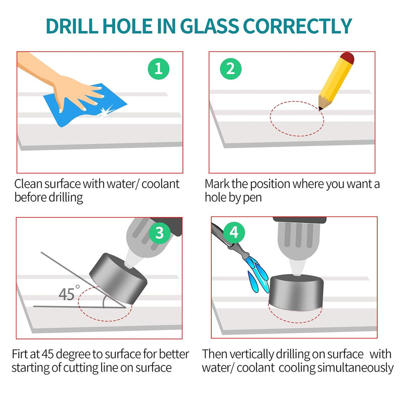 15Pcs 1/4-Inch / 6Mm Diamond Drill Bits, Small Diamond Hole Saw Hollow Core Dril gallery