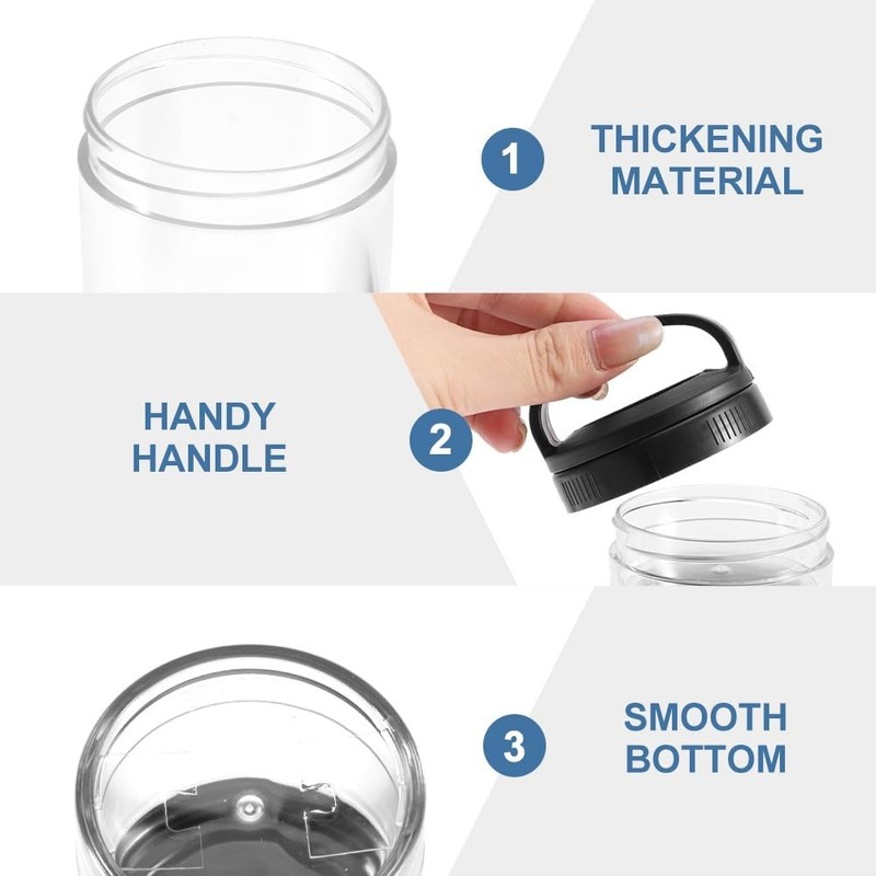 Portable Travel Stackable Snack Containers, 4 Jar - 40cc,60cc,100cc,150cc Scale gallery