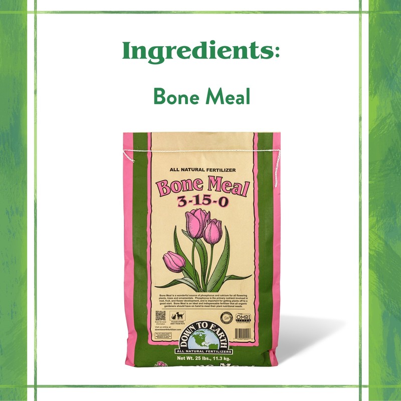 Down to Earth (#DTE02401) Organic Bone Meal Fertilizer 3-15-0, 25 lb gallery