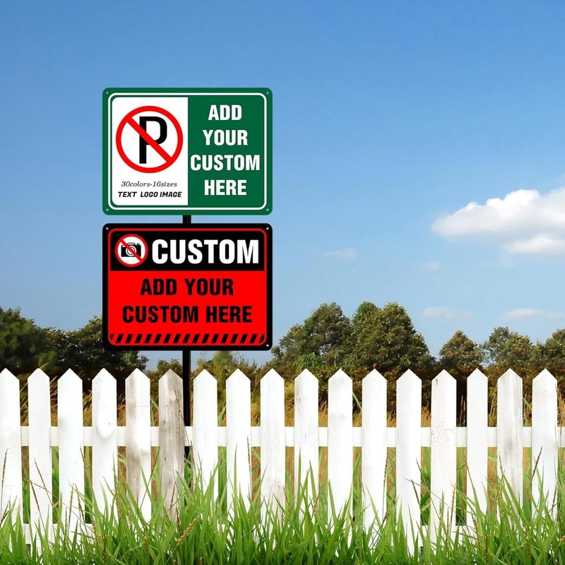 Customized Horizontal Tin Sign, allowing for the addition of any text/Photo gallery
