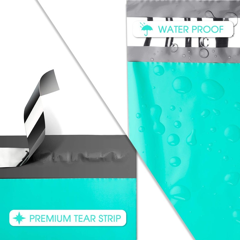 Teal Poly Mailers 14.5x19 Large Poly Mailers 100 Pack Self-Seal Shipping Bags... gallery