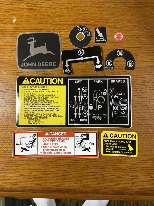 John Deere 318 Tractor Decal Set gallery