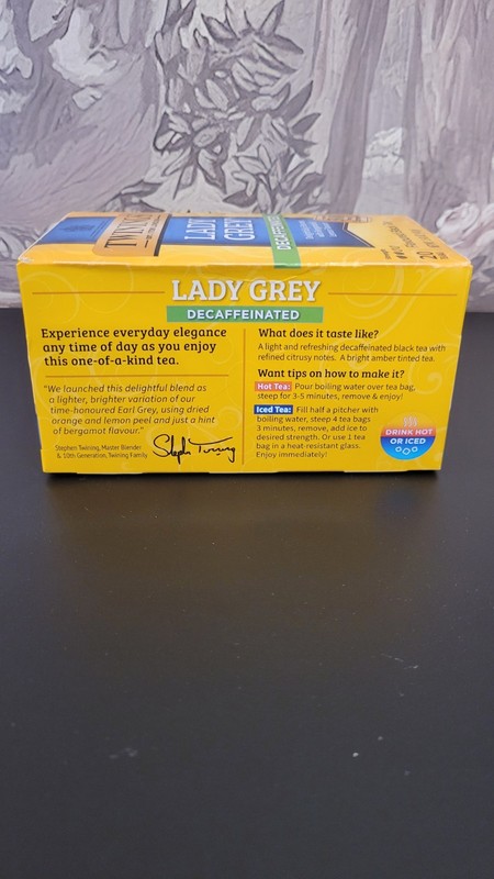 6 Packs - Twinings Lady Grey Decaffeinated Black Tea - 20 Count each box gallery
