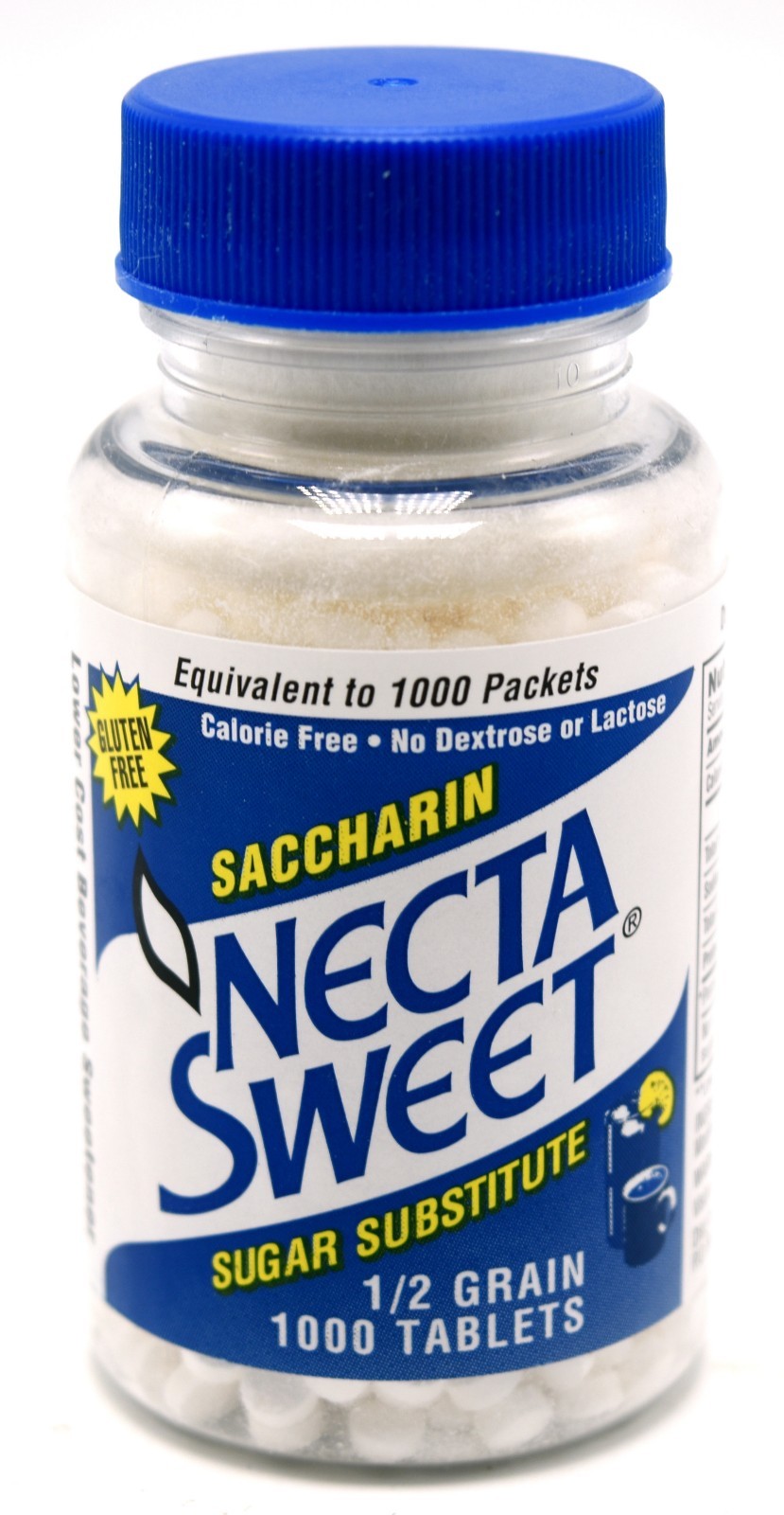 3 1000-Tablet Bottles 1/2 Grain Necta Sweet Saccharin Tablets NectaSweet gallery