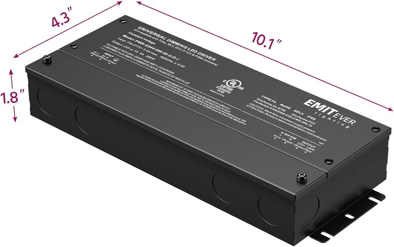 Emitever Dimmable Led Driver | 300W AC 110V-277V to DC 24V Transformer gallery