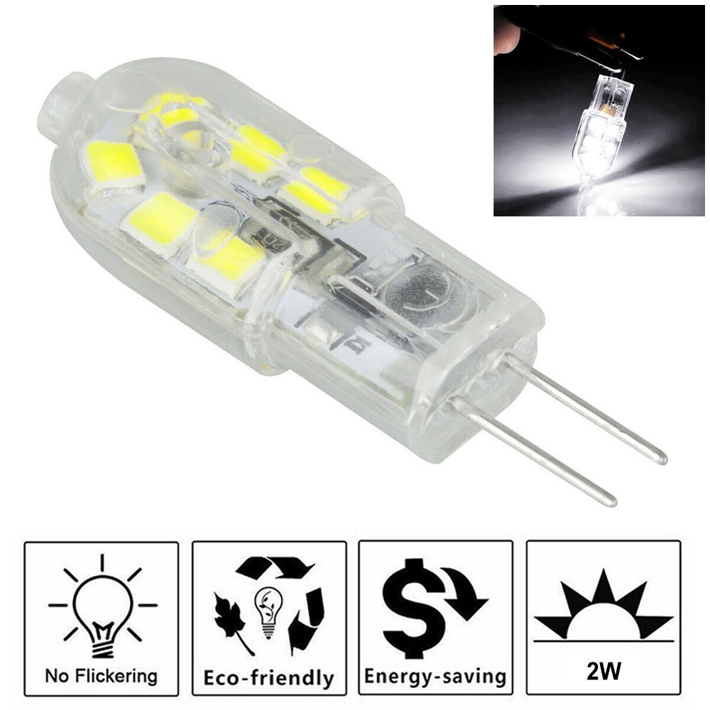 12V G4 HALOGEN BULBS,2W White/Warm Light Bi-pin Base LED Capsule Lamp Light Bulb