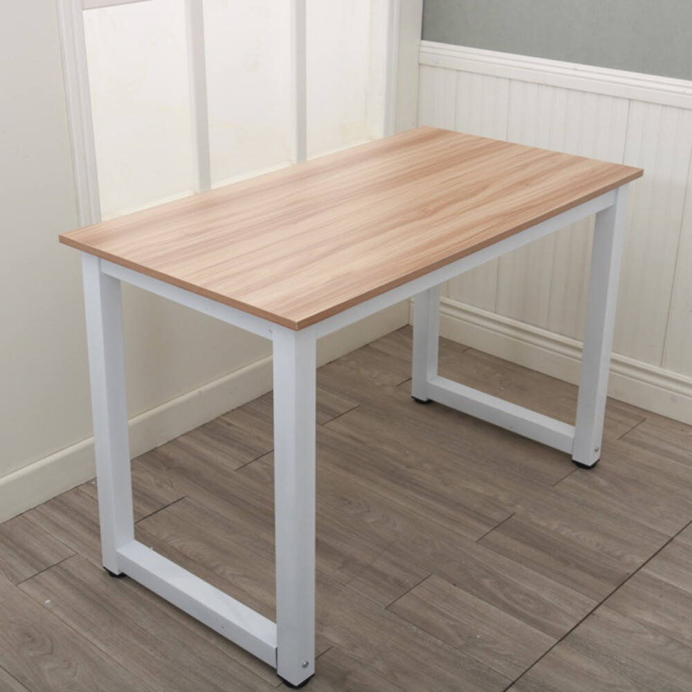 110cm Table Laptop Decent High Strength Wooden Home Computer Office Desk Oak USA gallery
