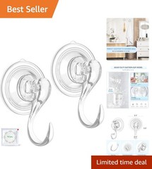 Suction Cup Hooks, Small Shower Suction Hooks with Wipes