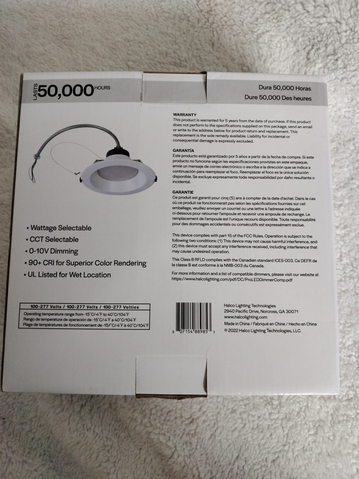 Halco ProLED 88985 6 in. Commercial Can Retrofit 120-277 Volt 1850lm 0-10V Dim gallery