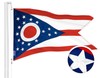 G128 Ohio State Flag 2.5x4 Embroidered 300D Polyester gallery