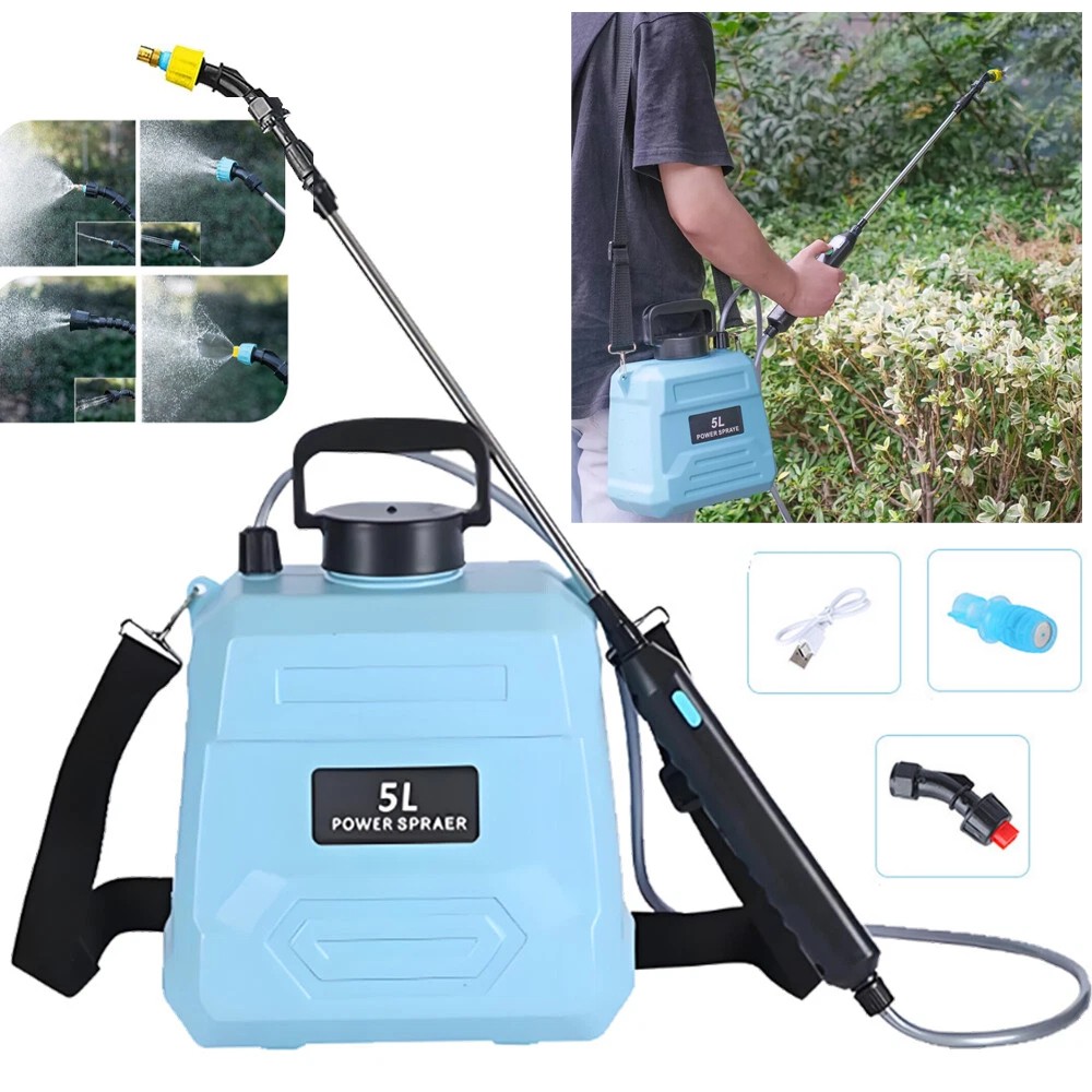5L Battery Powered Sprayer Electric Garden Sprayer 2 Mist Nozzles Portable Tool gallery