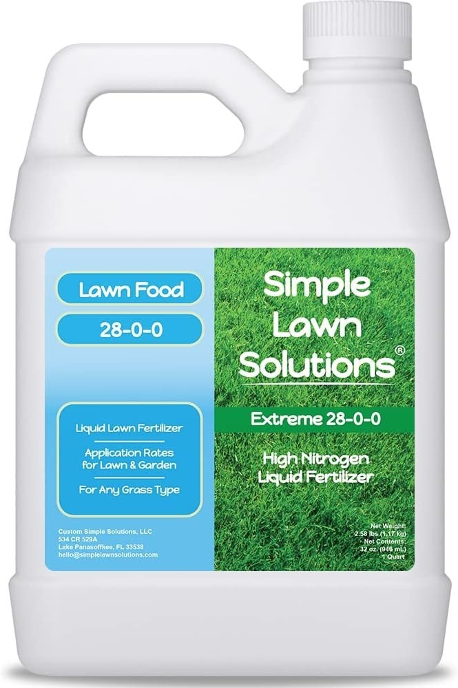 28-0-0 Liquid Lawn Food - Quick & Slow Release Fertilizer, 1 Quart gallery