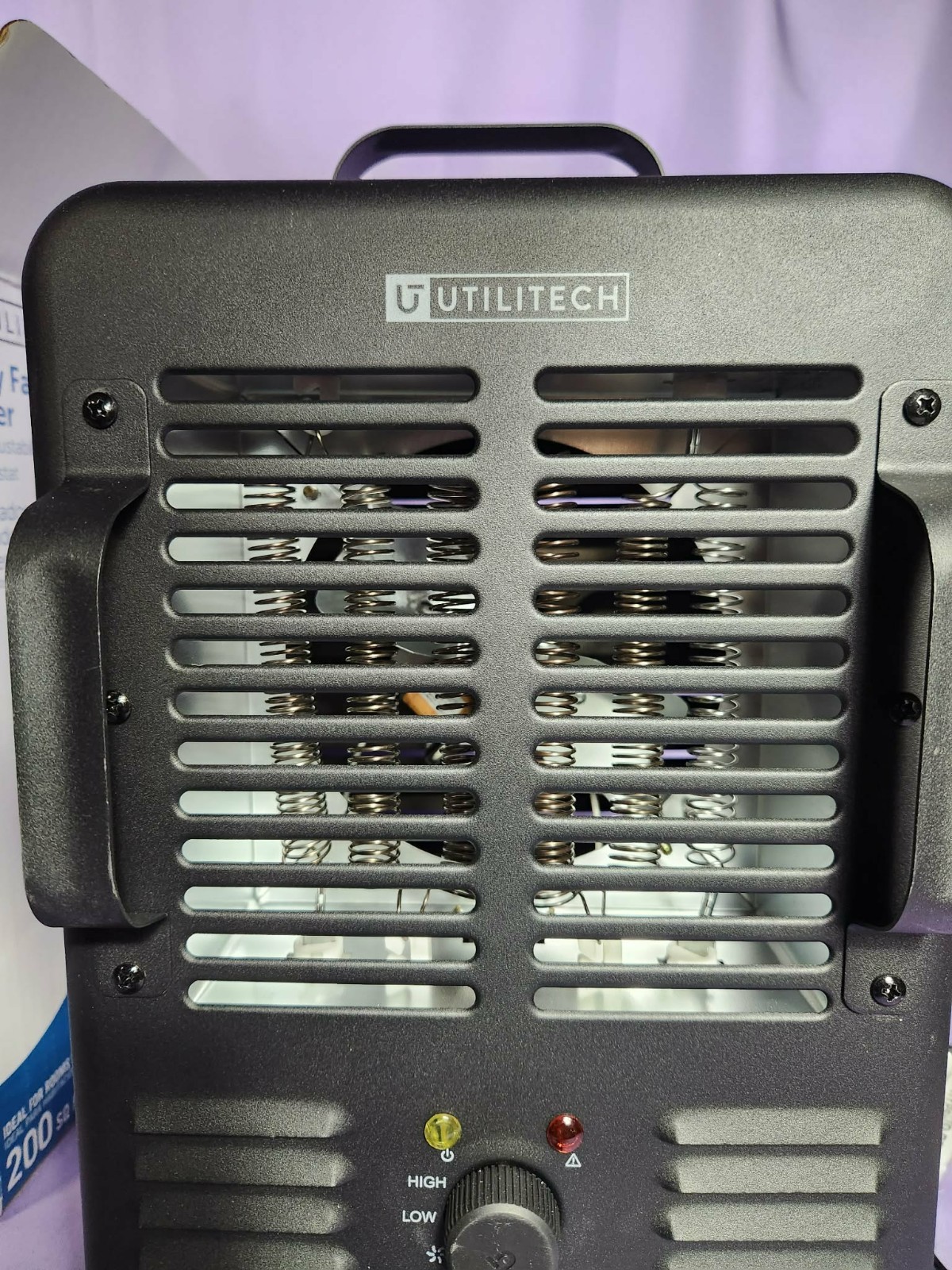 Utilitech 4969015 1500W Utility Fan Heater Adjustable Thermostat & Safety Featur gallery