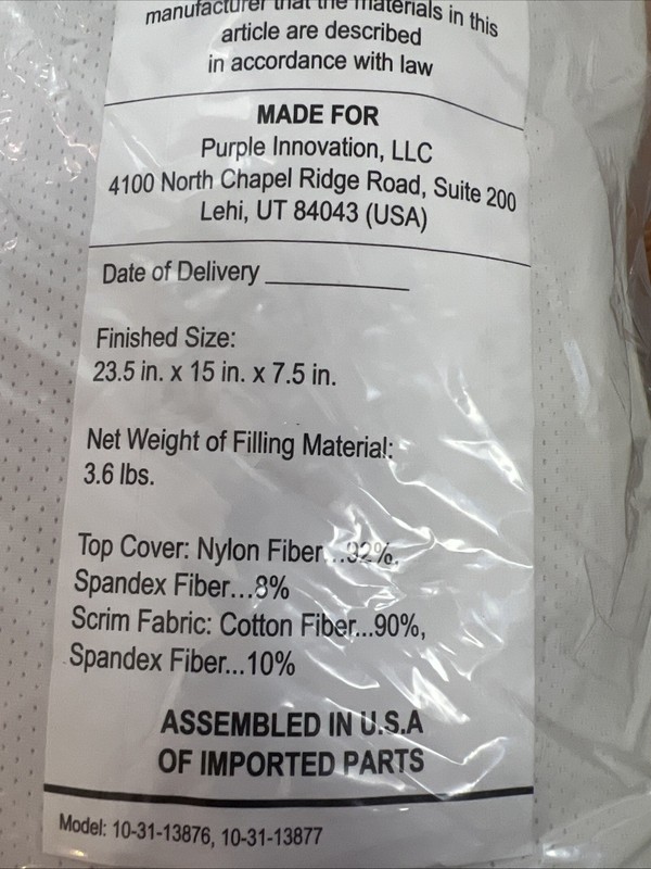 Purple GridCloud Pillow – Down-Alternative Pillow, GelFlex Grid - Soft Support gallery