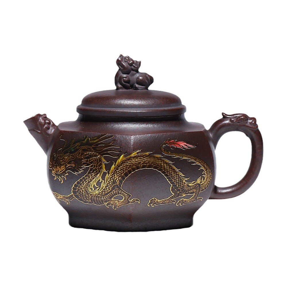 Dragon Color-changing Nature Zisha Teapot Make Tea Pot Chinese Tea Set Handmade gallery