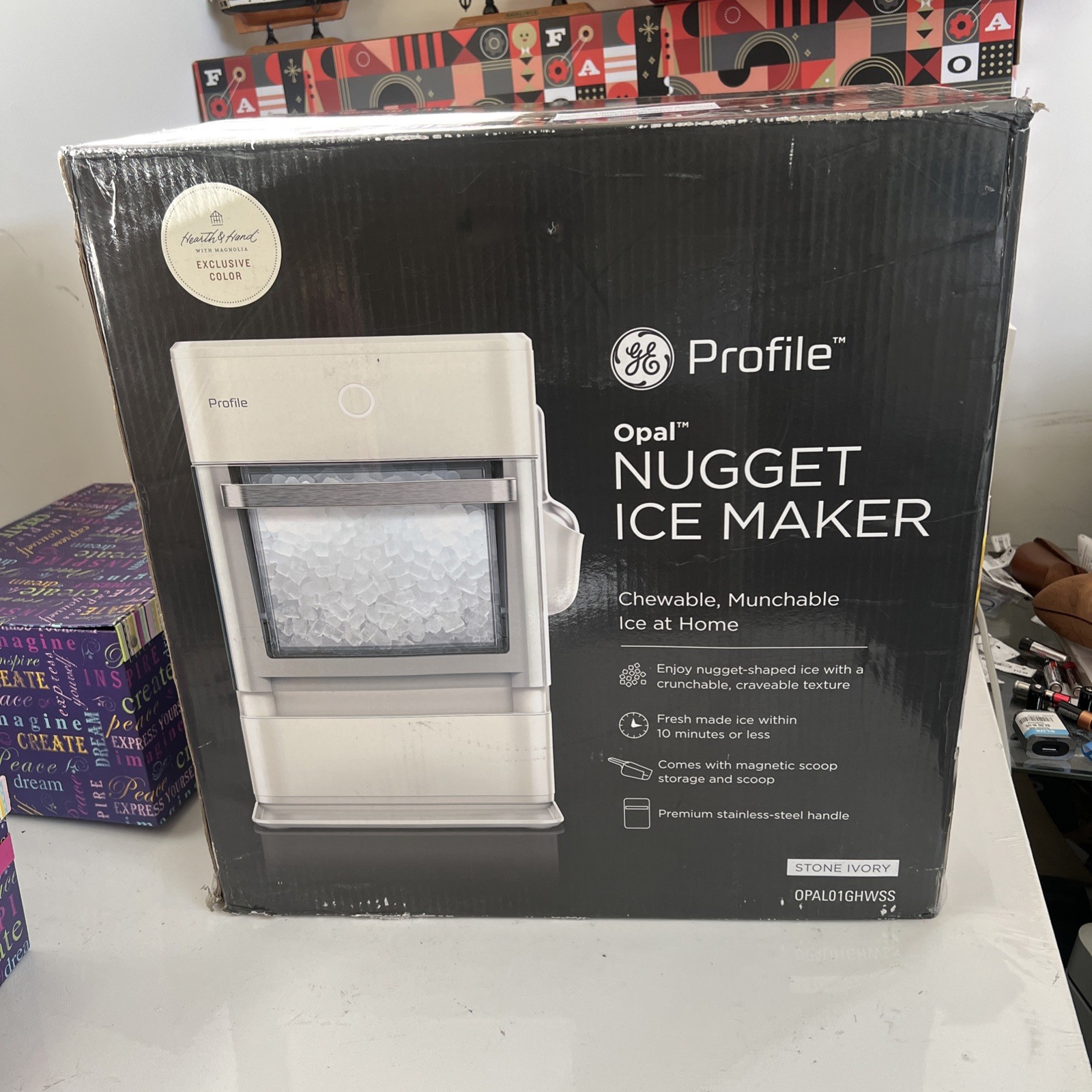 GE PROFILE OPAL NUGGET ICE MAKER HAND STAINLESS STEEL - STONE IVORY-0PAL01GHWSS gallery