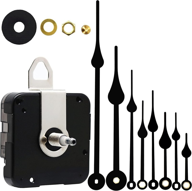 Modern Quartz Clock Movement with Battery Power and DIY Assembly Instructions gallery