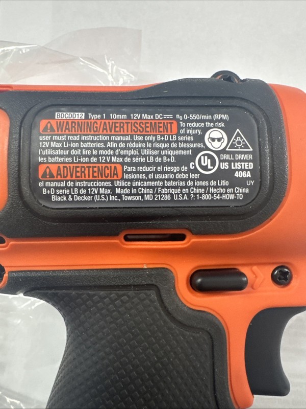 BLACK+DECKER LDX120 20V Max Lithium-Ion Cordless 3/8 inch *Drill Only gallery