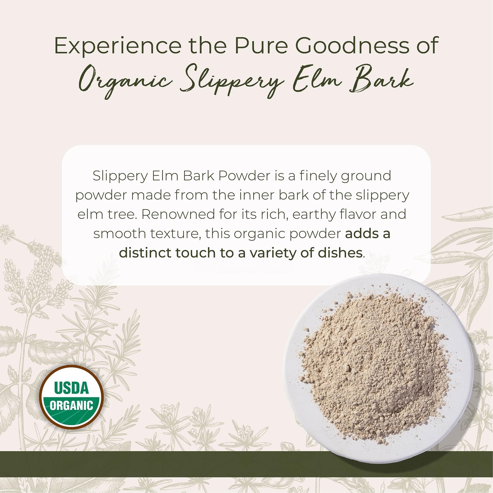 Starwest Botanicals Organic Slippery Elm Bark 16 Ounce (Pack of 1), No Color gallery