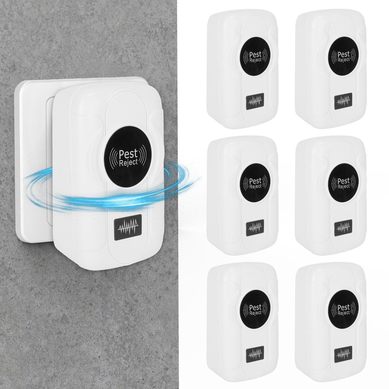 6PC Ultrasonic Insect Repellent Home Warehouse Indoor Home Bug Repellent Machine gallery