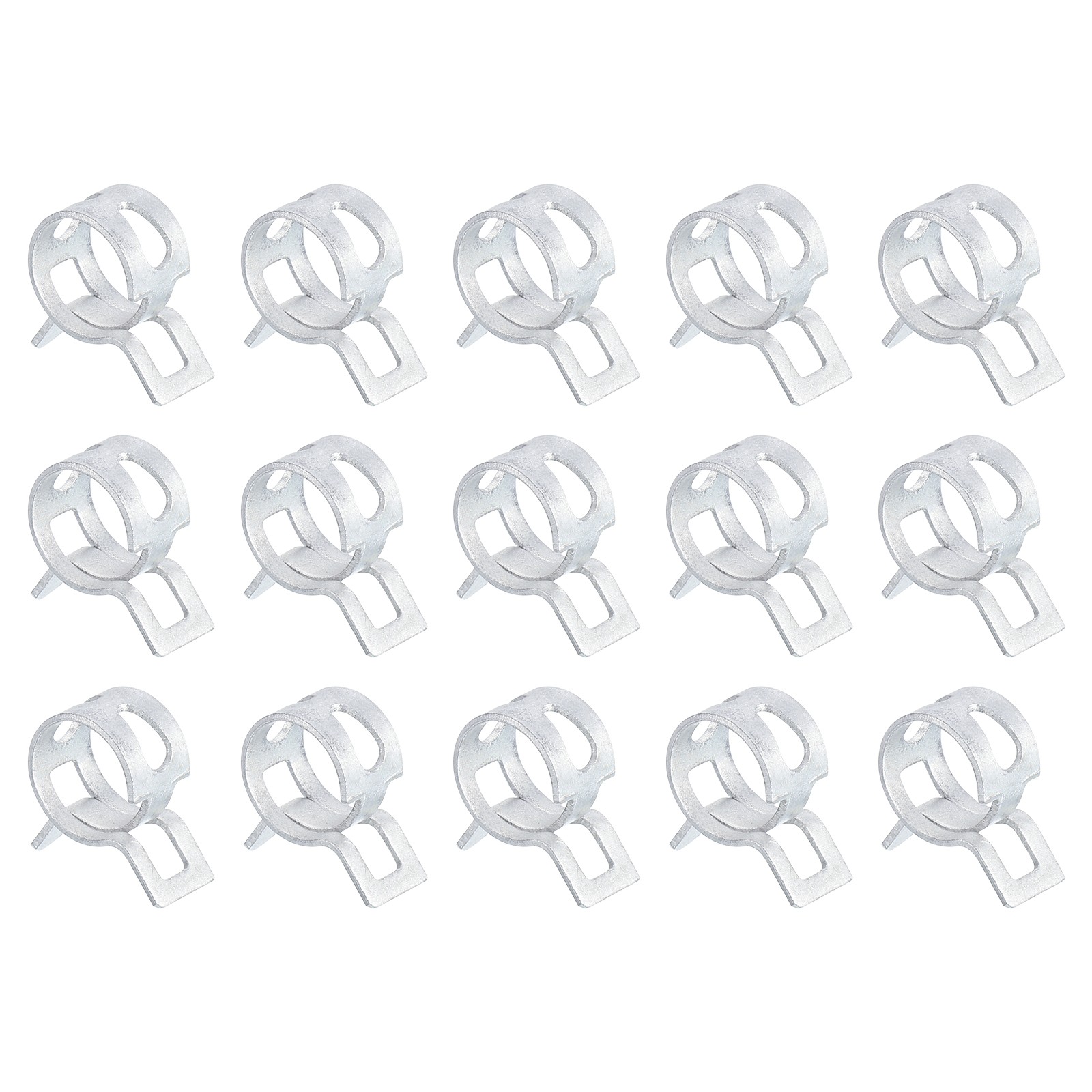 10.5mm Spring Band Action Fuel/Silicone Vacuum Pipe Clamp, Silver gallery