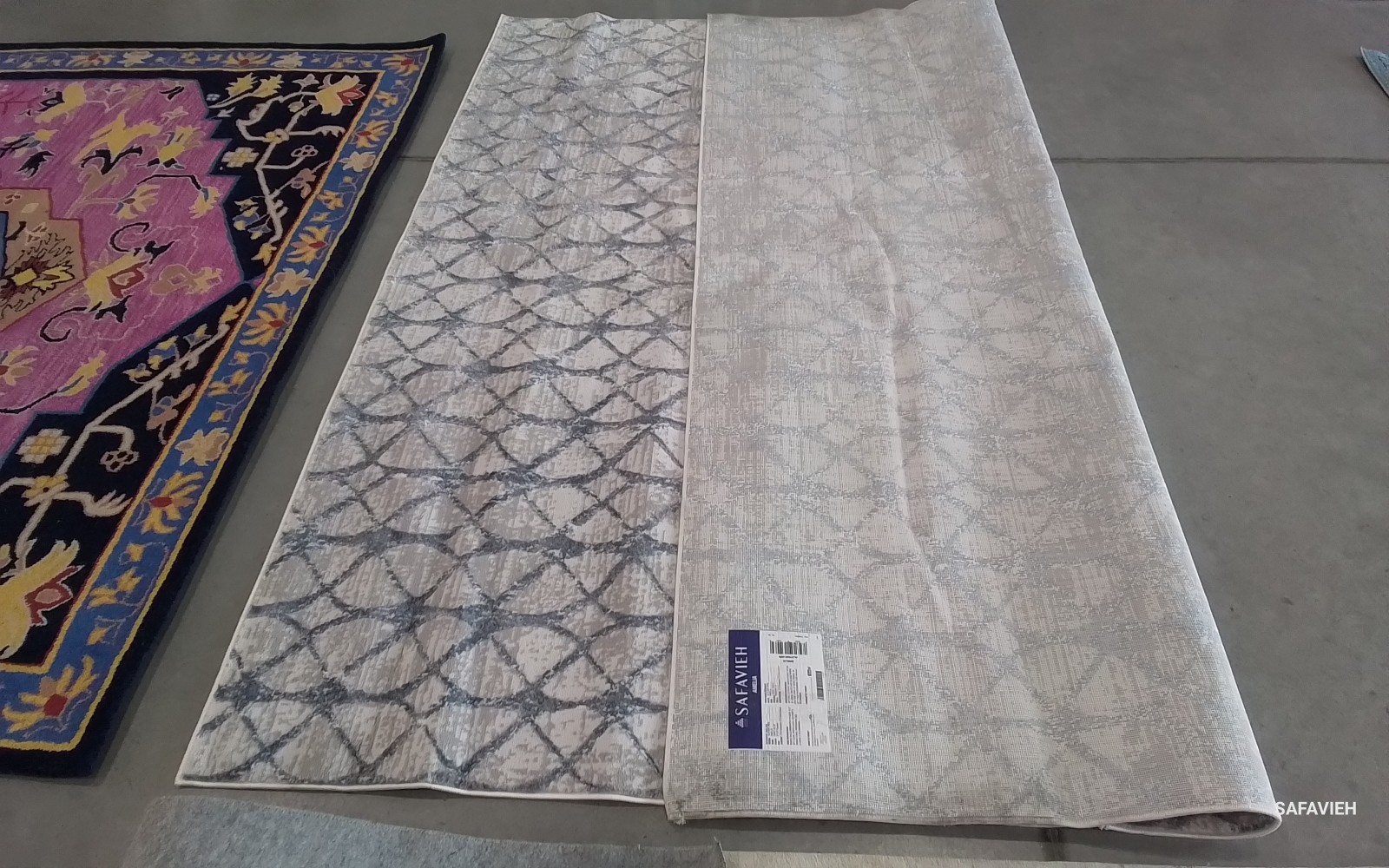 GREY / BLUE 9'-0" x 9'-0" Back Stain Rug, Reduced Price 1172775133 ALA792F-9SQ gallery